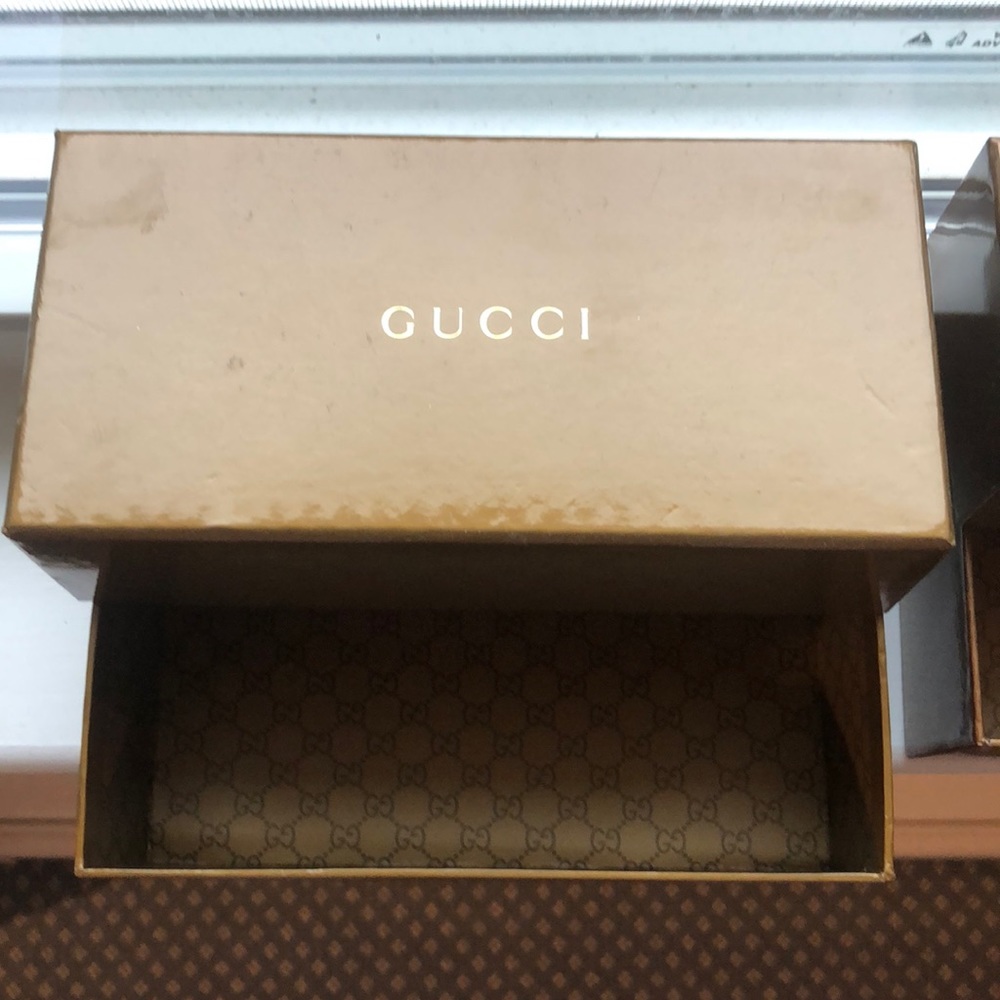2 Authentic Gucci sunglass and eyeglass boxes